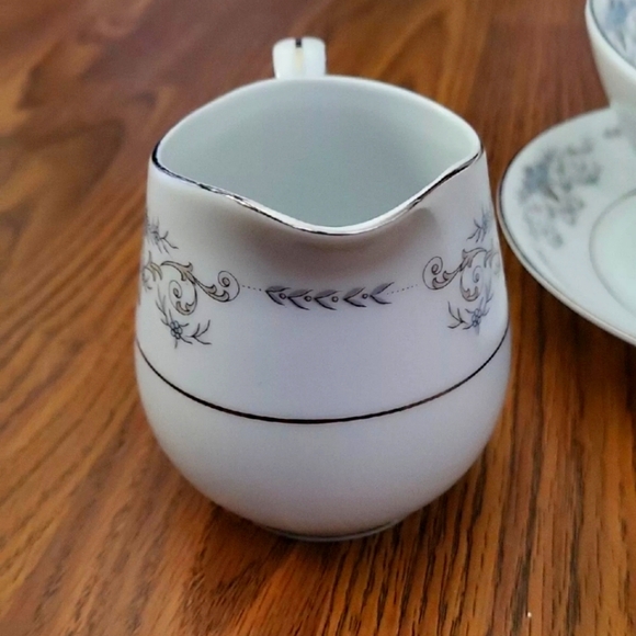 Vintage Mikasa Fine China Dresden Rose 5555 Cup & Tea Cup Set Of 2 Pieces - Picture 7 of 9